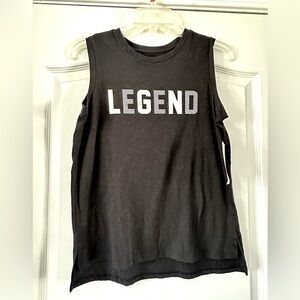 Kids black cutoff athletic shirt NWT